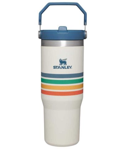 كوب ستانلي ذا آيس فلو فليب سترو ترمس مع مصاصة 0.89 أزرق فارسيتي