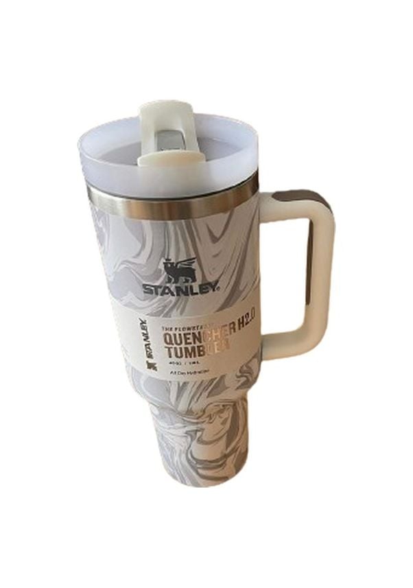 Stanley 40oz Paslanmaz Çelik H2.0 Flowstate Quencher Termos Desenli Gri- 1.18 L