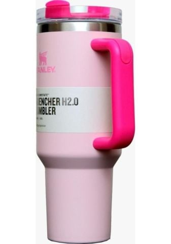 Stanley 40oz Paslanmaz Çelik H2.0 Flowstate Quencher Termos Flamingo Pembe -limited Edition