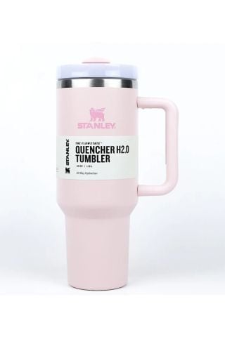 Stanley Quencher Pipetli Termos Bardak 1.18 Lt, Cherry Blossom Pembe