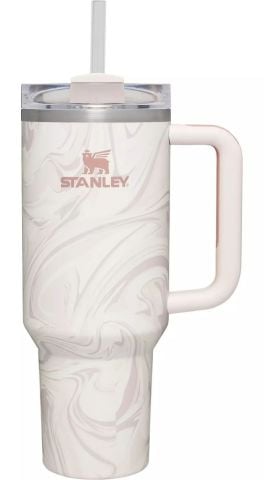 كوب Stanley Quencher H2.0 FlowState المصنوع من الفولاذ المقاوم للصدأ المعزول بالفراغ بسعة 40 أونصة وسعة 1.18 لتر
