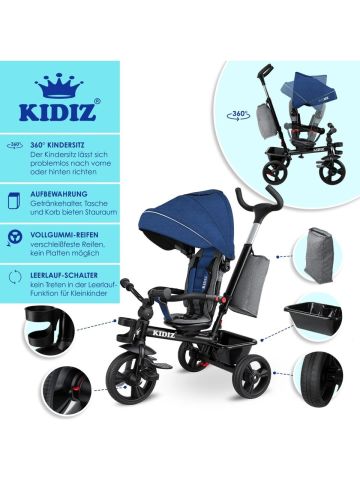 Kidiz 5 In 1 Bisiklet Lacivert