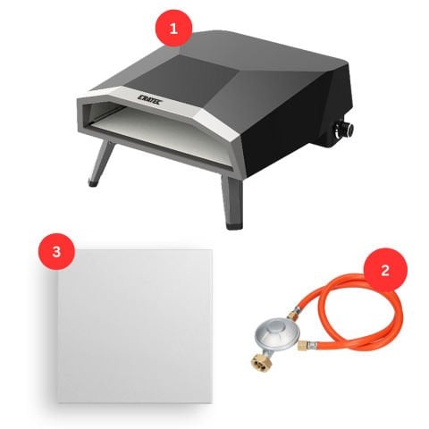 ERATEC 12 inç Gazlı Pizza Fırını - Mobil GPM-12