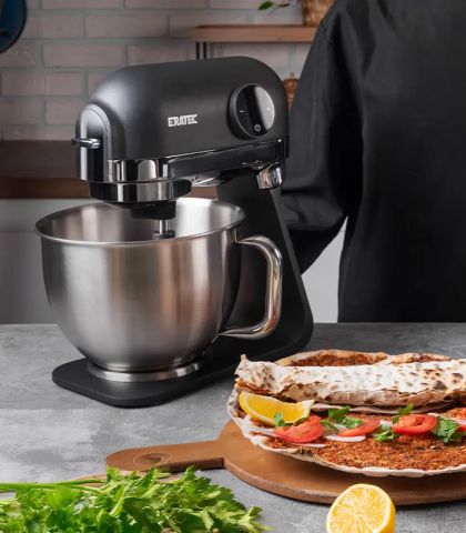 ERATEC 1200W Hamur Yoğurma Makinesi_Siyah