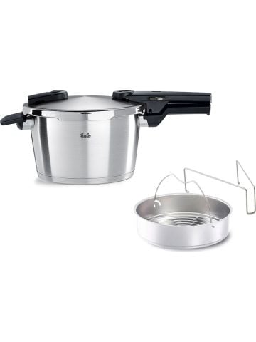 Fissler Vitaquick Premium 4,5 Litre Düdüklü Tencere + Buharda Pişirme Aparatı