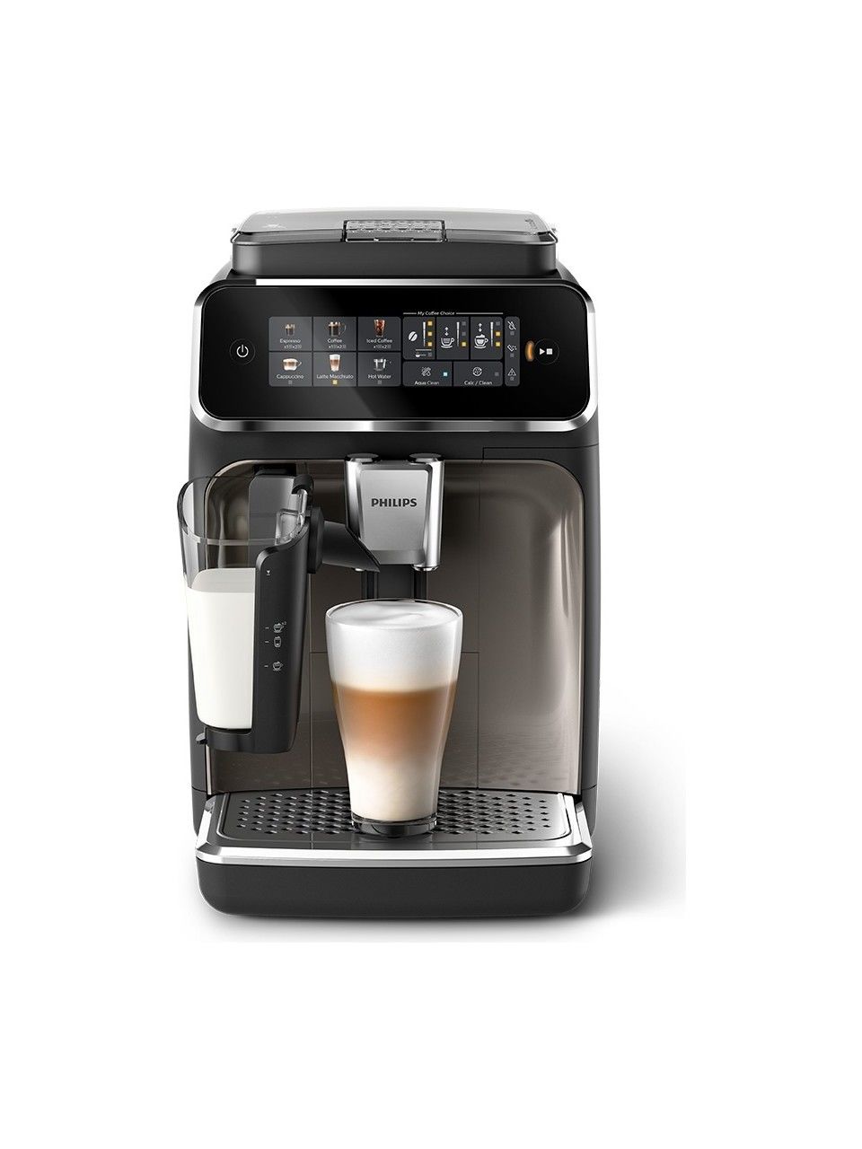 Philips EP3347/90 3300 Serisi LatteGo Tam Otomatik Espresso Makinesi, AquaClean Filtre, 6 İçecek, SilentBrew, Siyah Krom