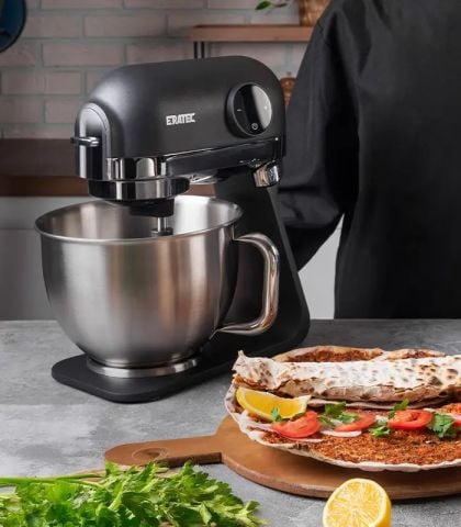 ERATEC 1200W Hamur Yoğurma Makinesi_Kırmızı