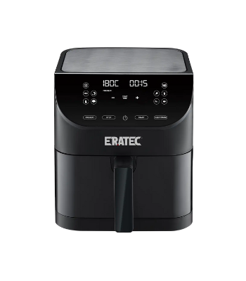 ERATEC Airfryer XXL 5.5L Sıcak hava fritözü 1500W - Siyah