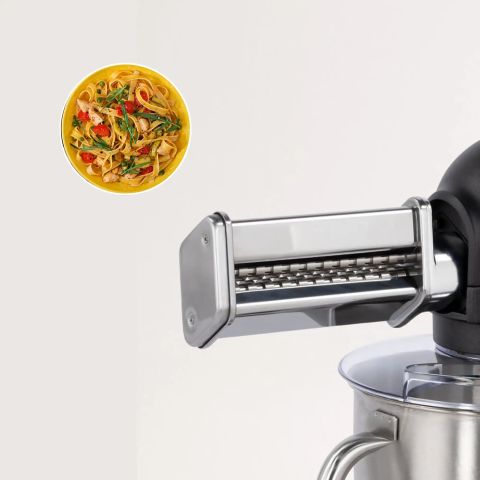 ERATEC Paslanmaz Çelik Makarna Açma ve Kesme Seti, KF-967 Mutfak Makinesi için