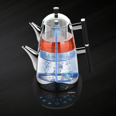 ERATEC TM-53 Konuşan Akıllı Çaydanlık - Siyah