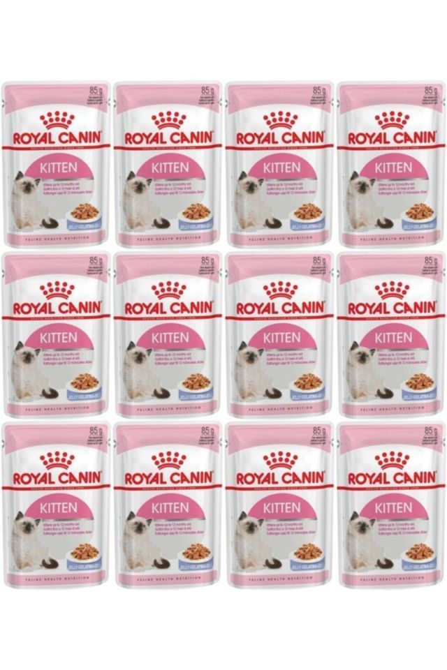 Royal Canin Jelly Kitten Yavru Yaş Kedi Maması 85g x 12 adet