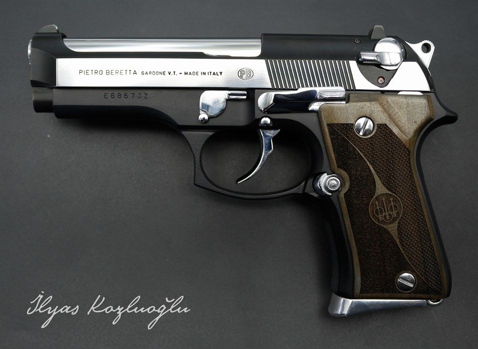 Beretta Compact Siyah-Beyaz Krom Kaplama