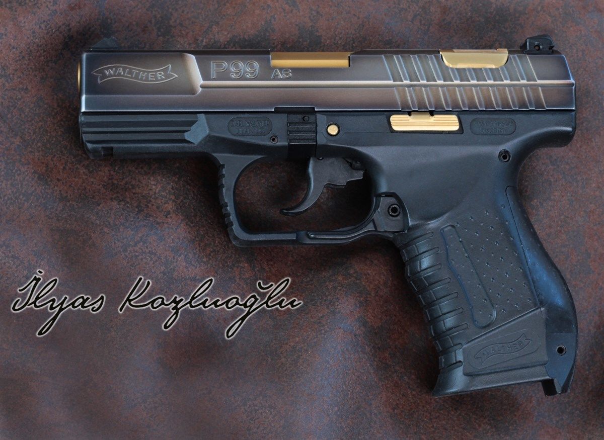 Walther P99 Yanık Füme Titanyum Kaplama