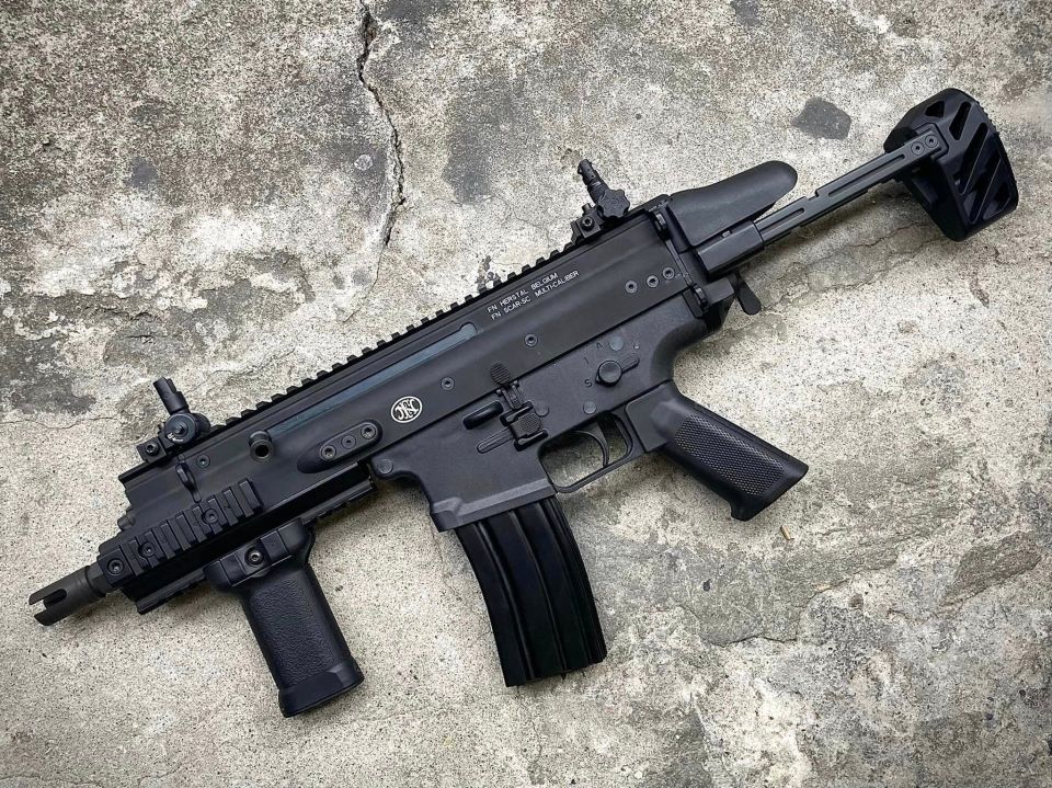 FN Herstal-Licensed SCAR-SC Compact Airsoft PDW B.R.S.S. AEG SIYAH BOLT