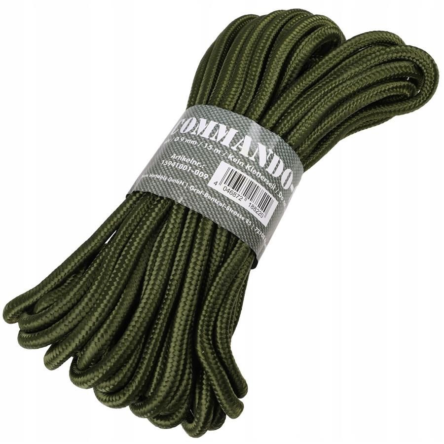 Miltec Od 9mm 15m Commando Rope İp