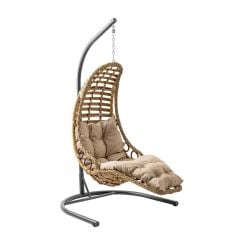 Capri Swing Bodrum Tekli Rattan Bahçe-Balkon Salıncağı