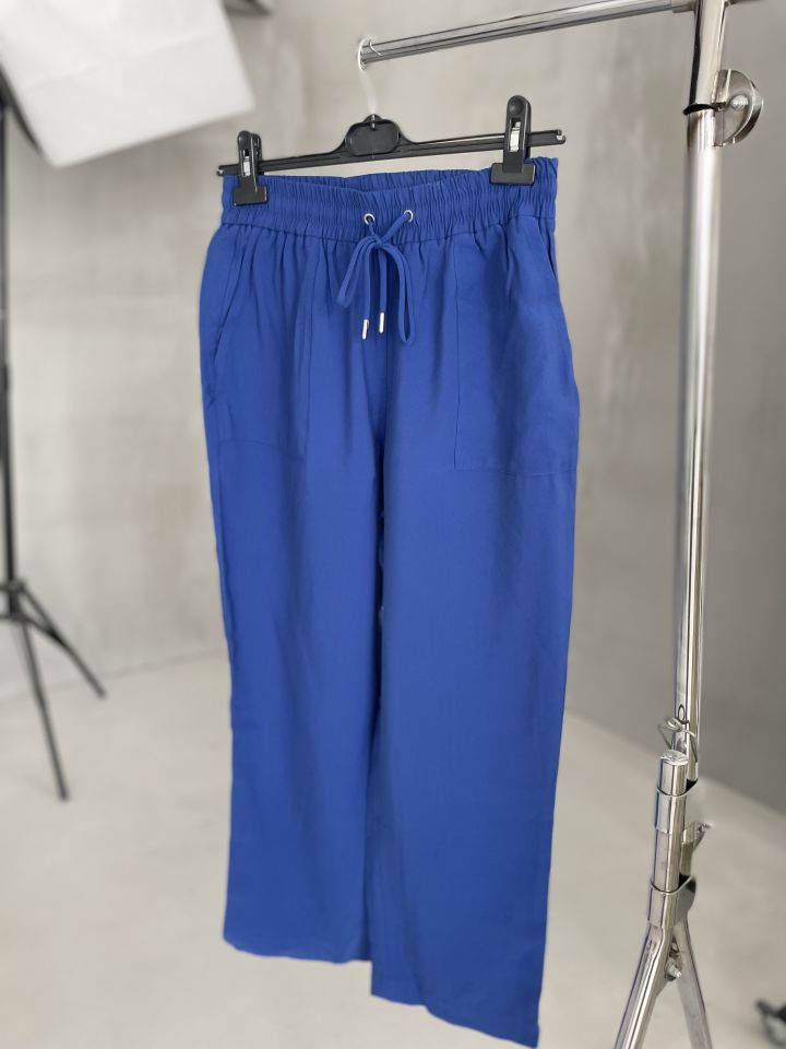 Orjinal marka mavi beli lastikli pantolon