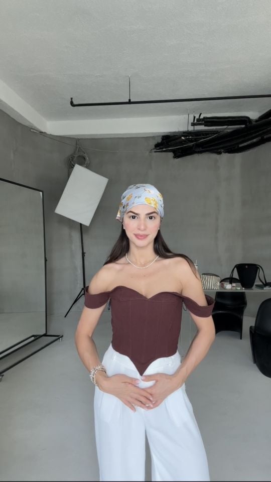 Mürdüm arka bağcıklı romantik korse