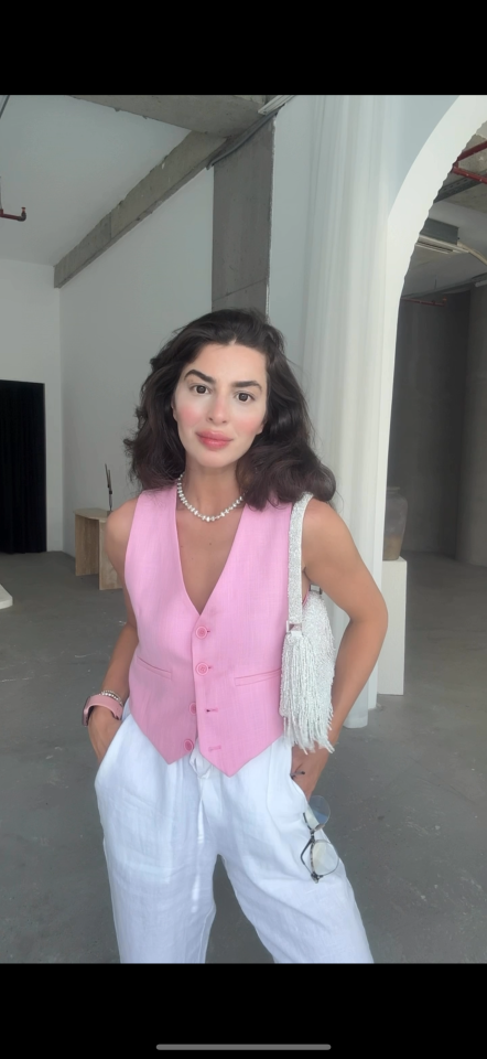 Pembe lolita yelek