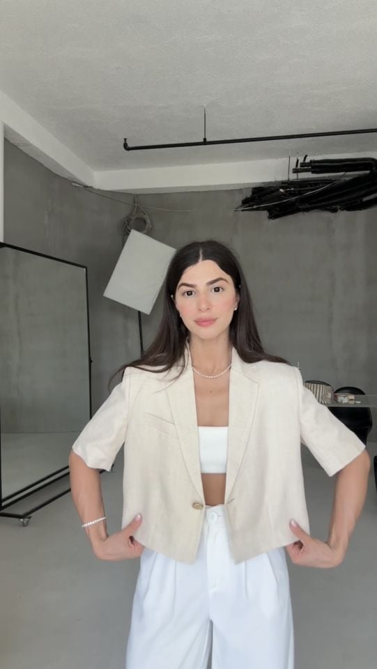 Vatkalı astarlı natürel ceket