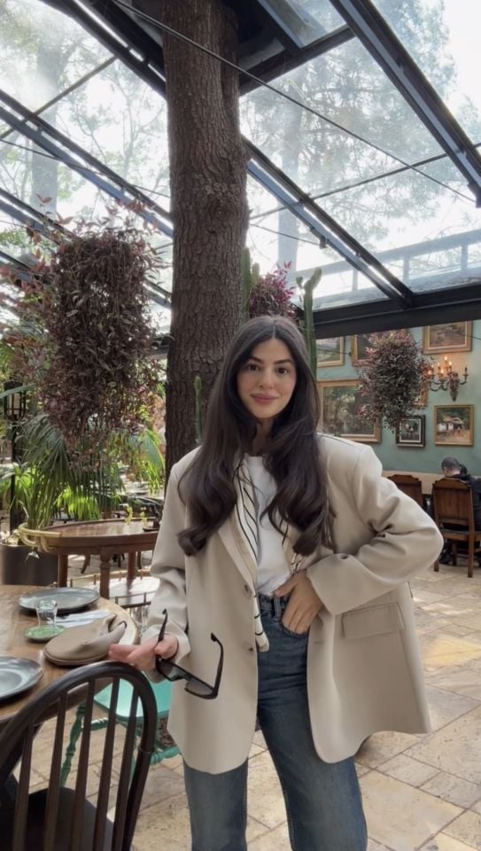 İçi astarlı premıum kalite taş rengi blazer