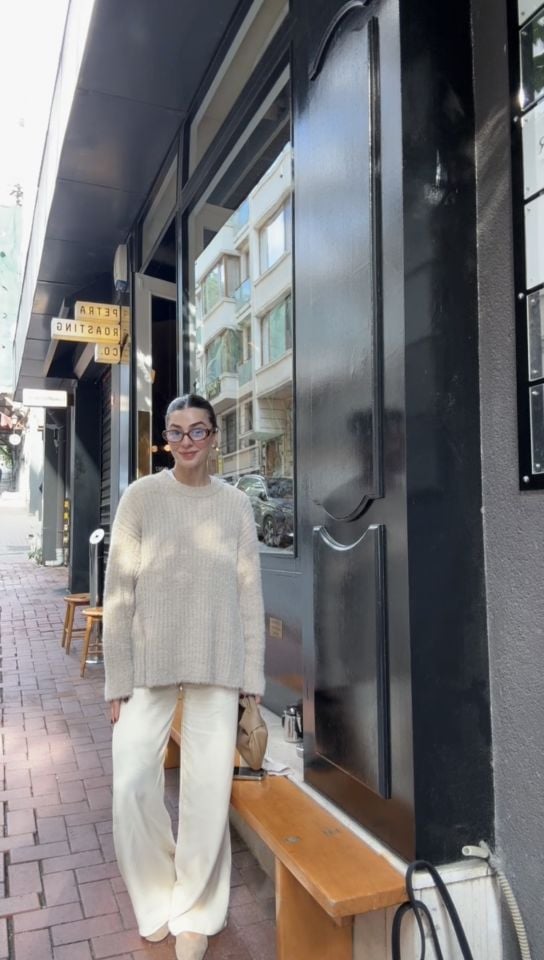 Orjinal marka pamuklu ipek pantolon