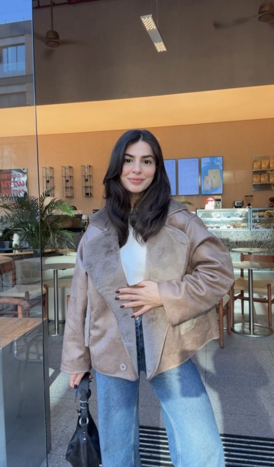 Çift taraflı krem viral mont