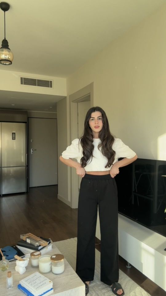 Gabardin siyah pantolon