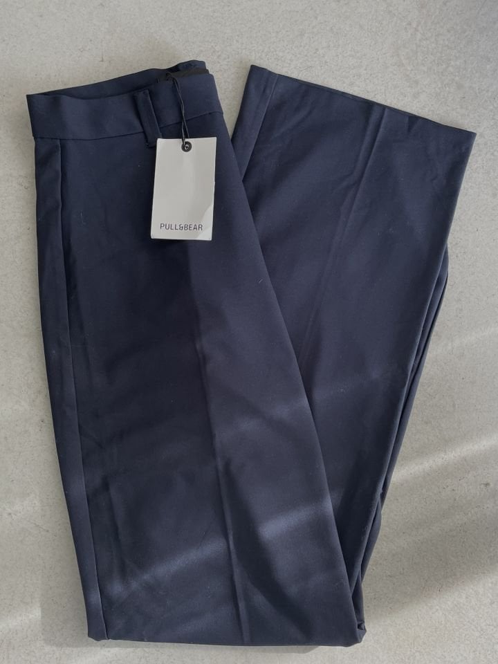 Pull&bear Lacivert Premium Kalite Palazzo