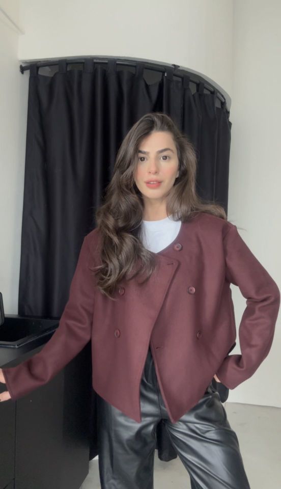 Karol marka mürdüm/bordo premium ceket