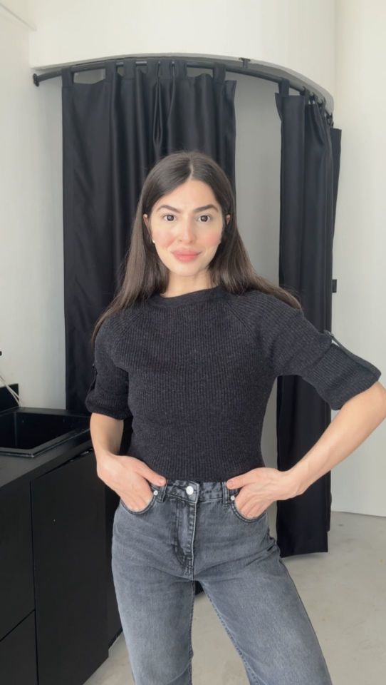 Dilvin düğme detaylı triko