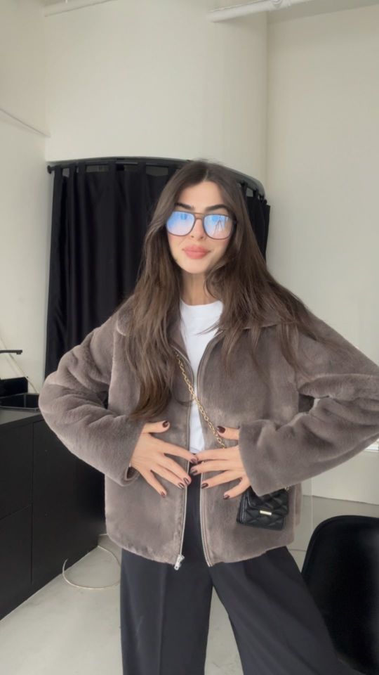 Çift taraflı fermuarlı premıum ceket