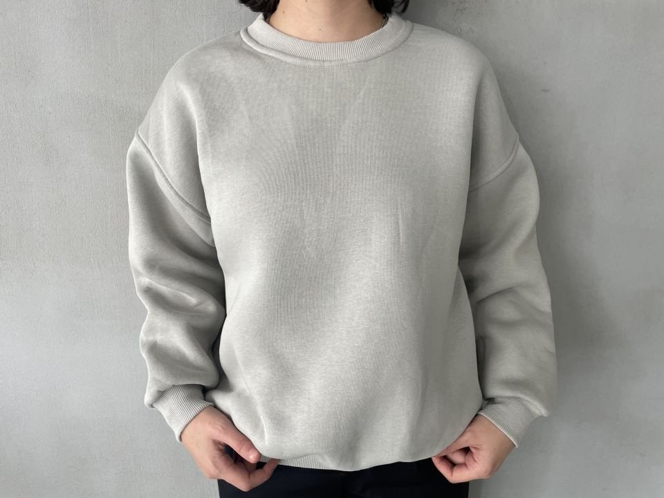 Su yeşili şardonlu sweatshirt