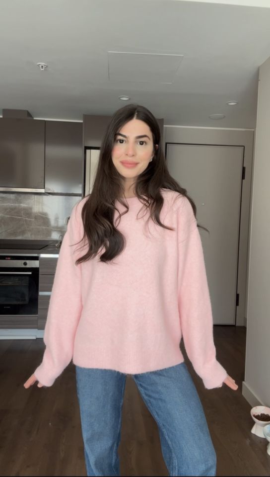 Dilvin marka şeker pembe yumoş kazak