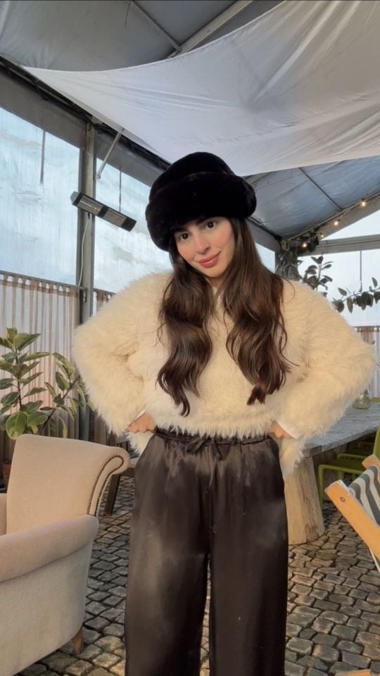 Siyah ipek saten premıum kalite pantolon