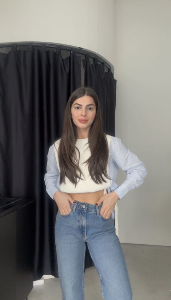 Orjinal marka ayarlamalı triko detaylı oversize gömlek