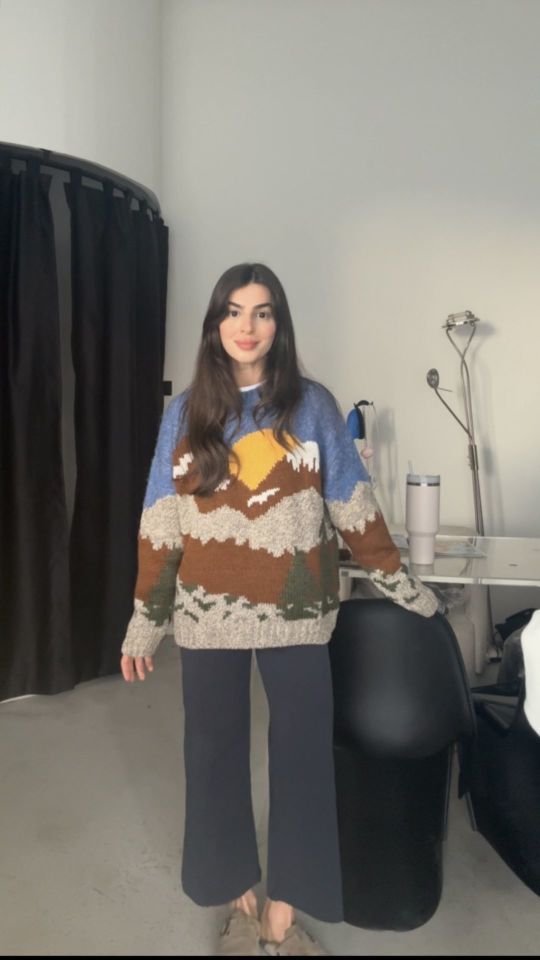 Orjinal marka tasarım örgü kazak