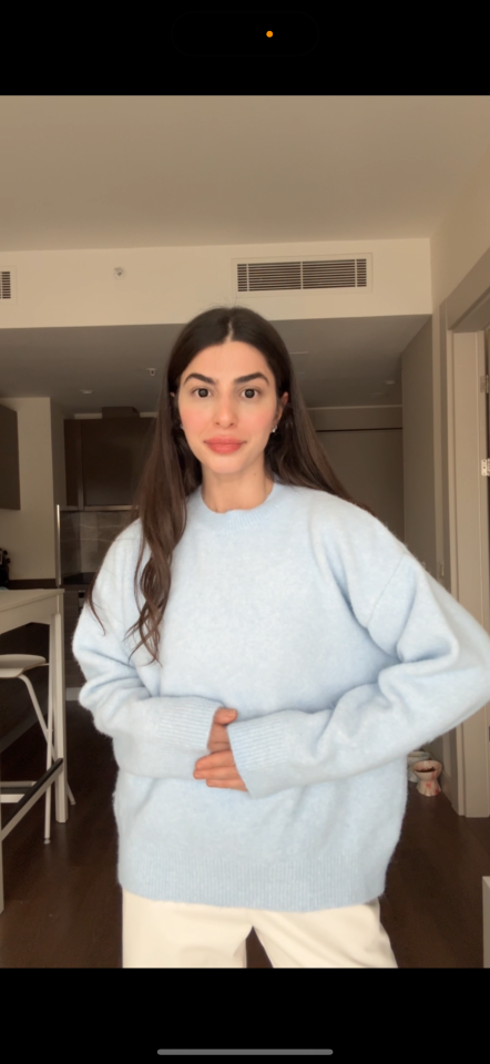 Dilvin bebe mavisi YUMOŞ kazak