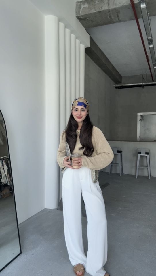 Premıum kalite arkası lastikli dökümlü palazzo