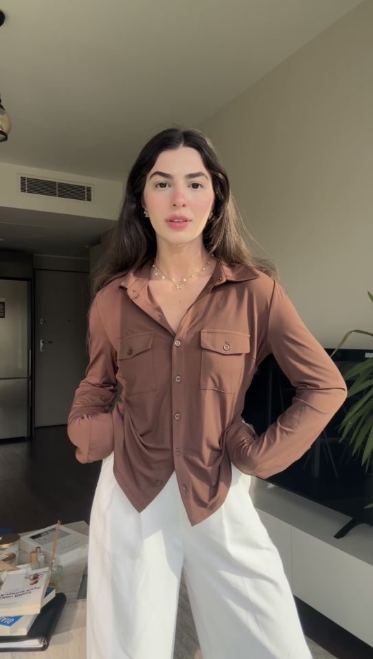 Orjinal marka sendy kahve gömlek
