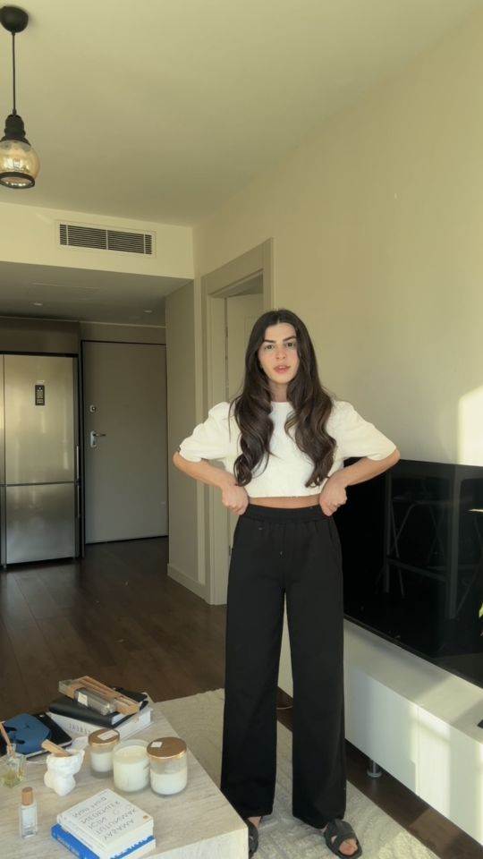Gabardin siyah pantolon
