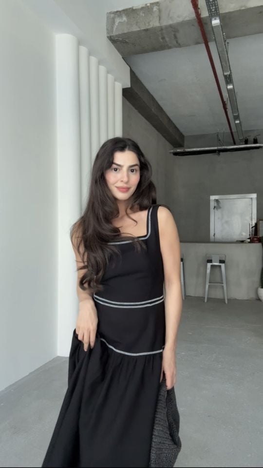 Orjinal marka keten kuşaklı prenses elbise