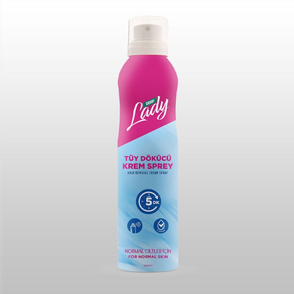 DERBY LADY TÜY DÖKÜCÜ KREM SPREY NORMAL CİLTLER İÇİN 150ML