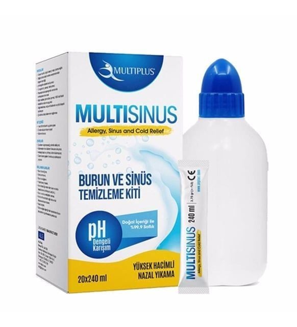 Multiplus Burun ve Sinüs Temizleme Kiti 20'li 240 ml