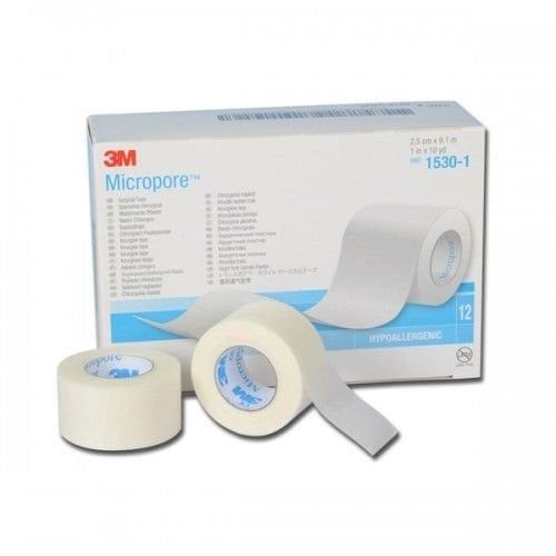 3M 1530-1 MİCROPORE HİPOALLERJENİK FLASTER 2,5CMX9,1M