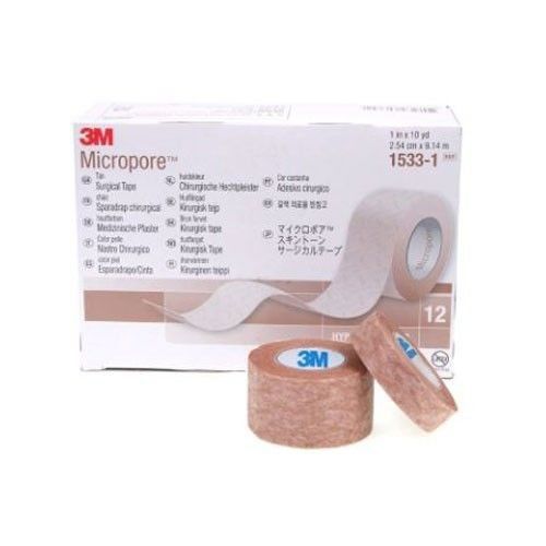 3M 1533-1 MİCROPORE HİPOALLERJENİK FLASTER 2,5CMX9,1M