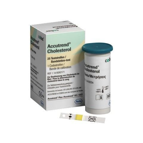 Accutrend Cholesterol - Kolestrol Ölçüm Çubuğu - Stribi 25 Adet