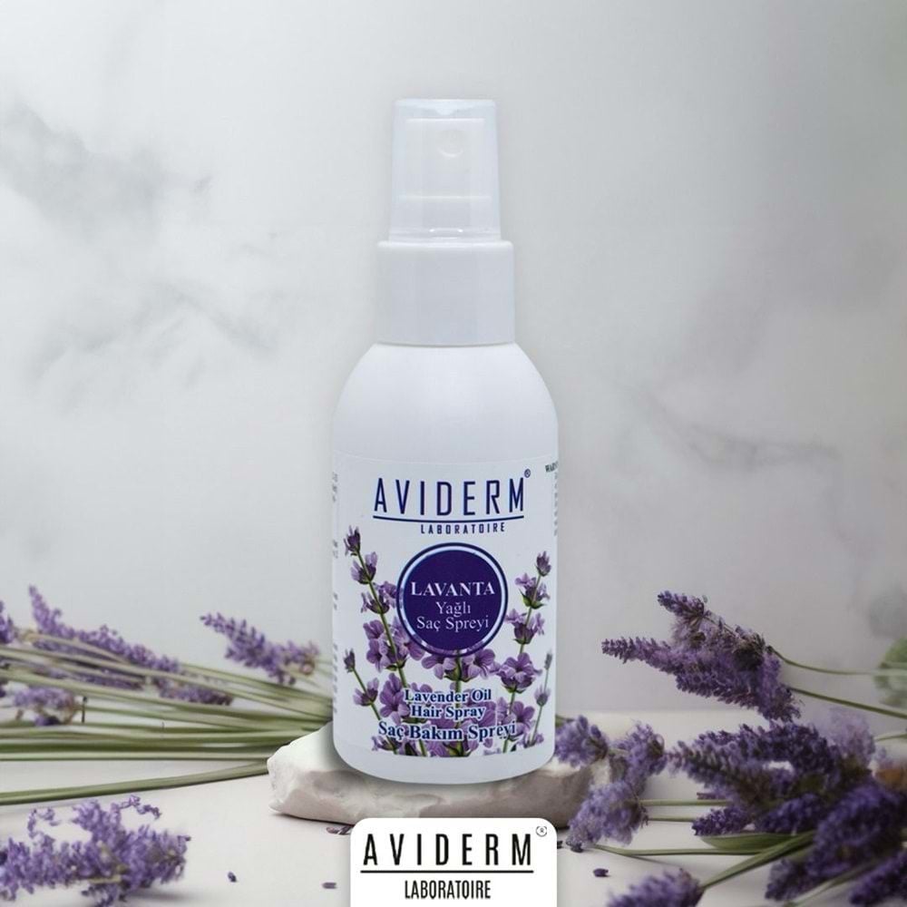 Aviderm Lavanta Yağlı Bit Kovucu Saç Spreyi 100 ml