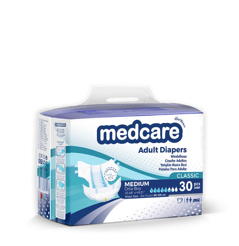 Medcare Classic Bantlı  Hasta Bezi