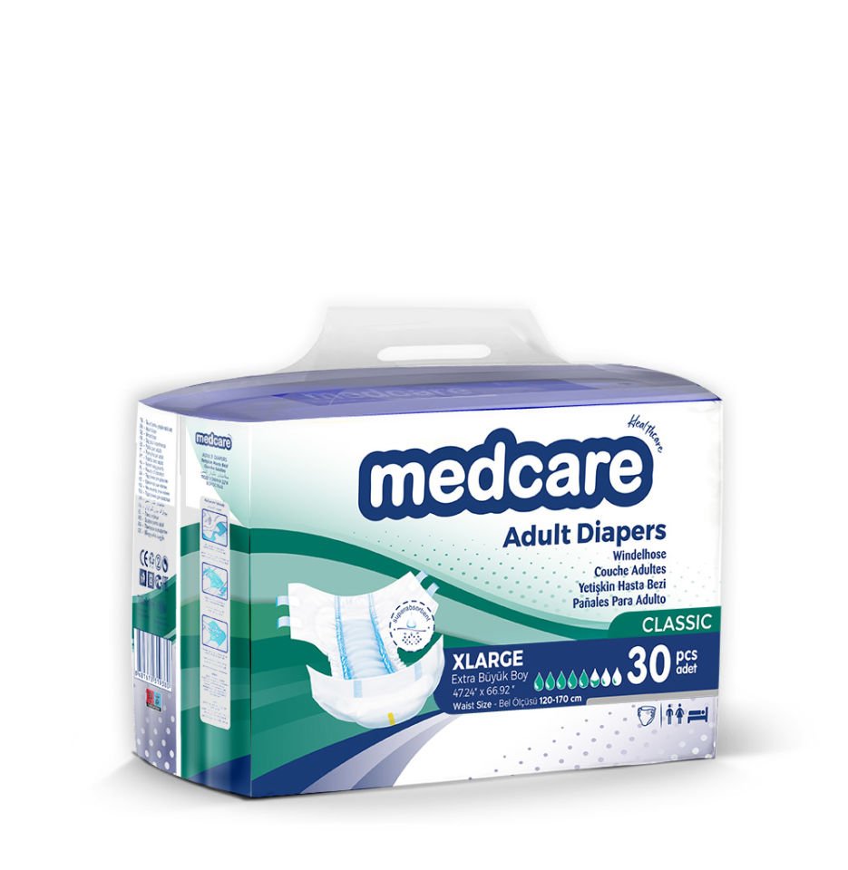 Medcare Classic Bantlı  Hasta Bezi